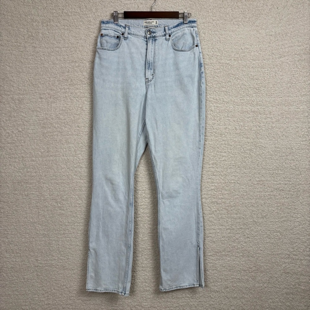 Abercrombie & Fitch Jeans Womens 30/10L Blue The‎ Sim Straight Ultra High Rise